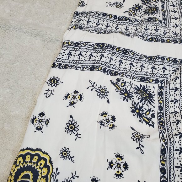 LOFT Black and Yellow Patterned Mini Dress - Picture 2 of 10